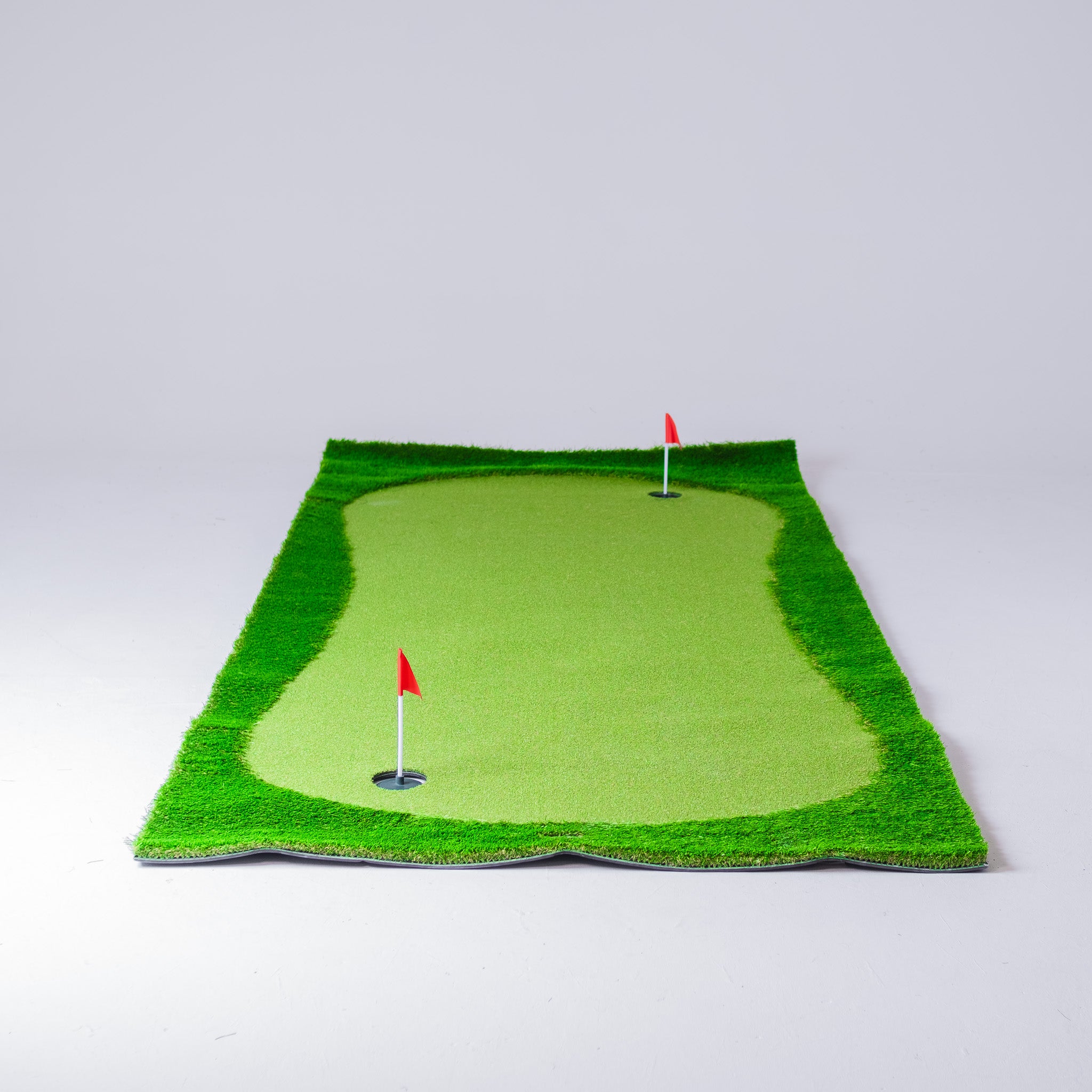 Golfbays Kunstrasen, Zwei-Loch-Putting-Green, 150 x 350 cm