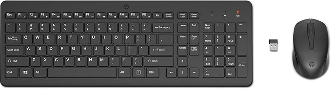 HP 330 Wireless Keyboard and Mouse Combo | 2.4 GHz Wireless Connection with USB