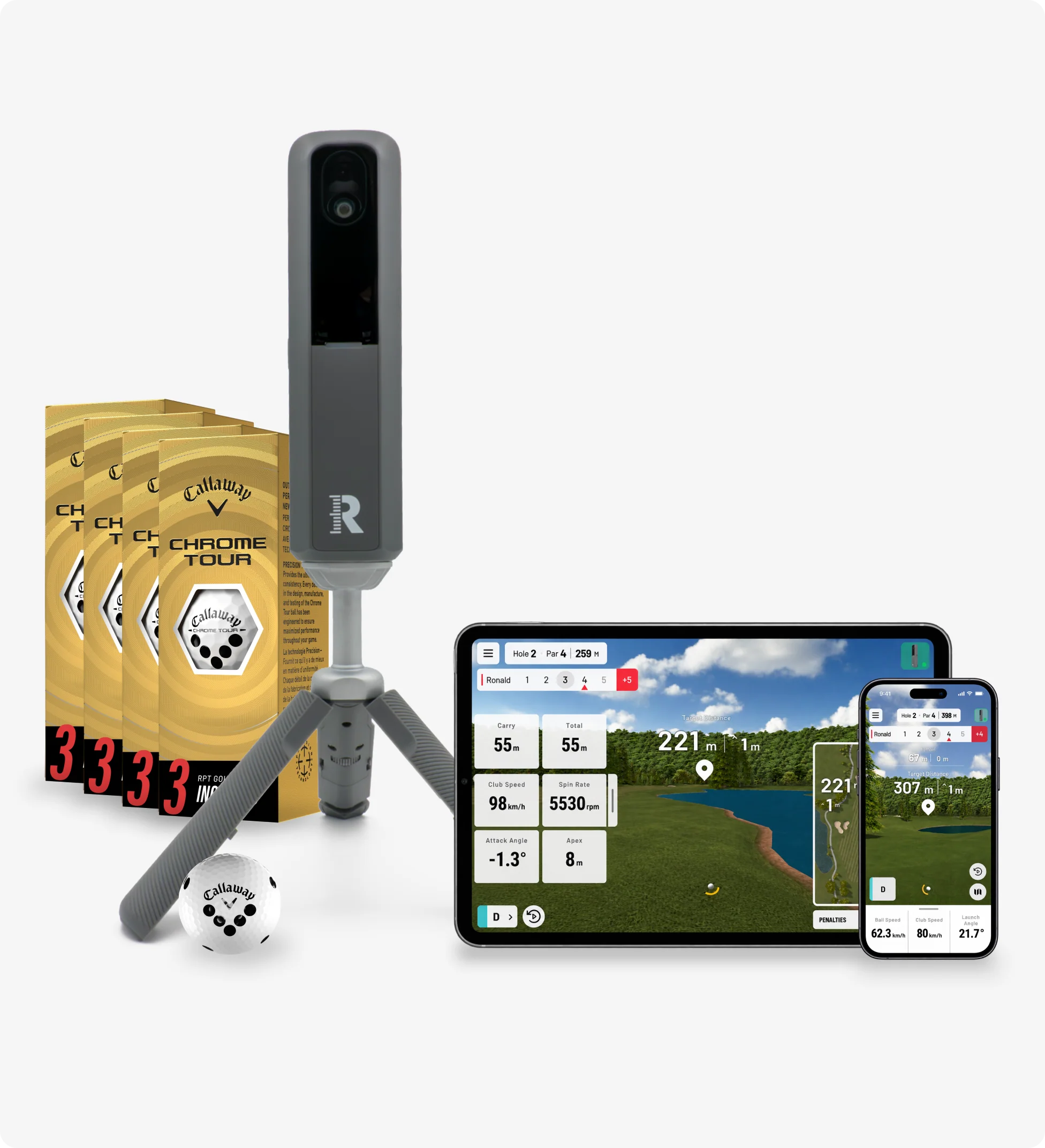 Rapsodo MLM2XPRO mobiler Golf-Launch-Monitor & Simulator