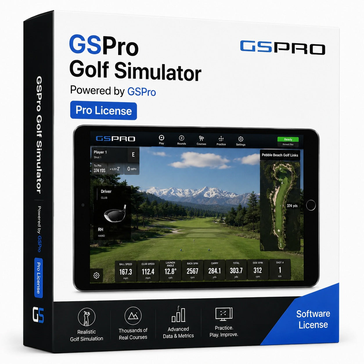 GSPro Kurssoftware (1 Jahr Mitgliedschaft)