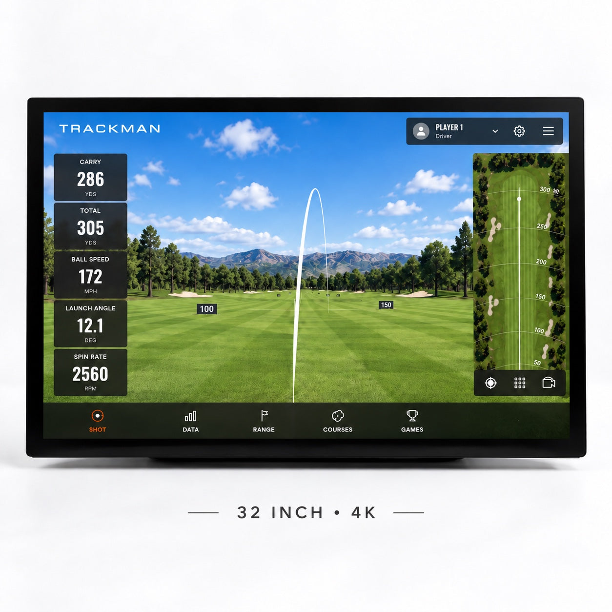 32" 4K-Touchscreen-Golf-Simulator-Monitor