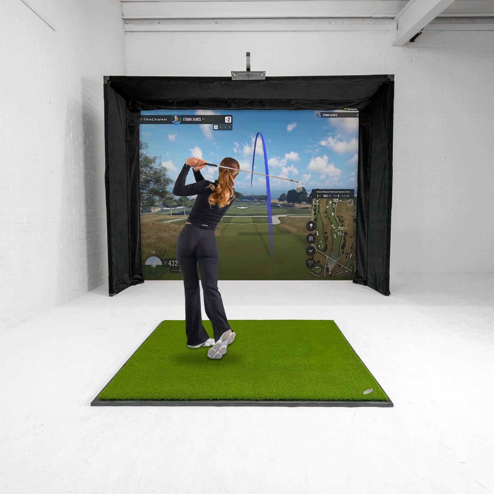 GolfBays Lux Golf-Simulator-Schlagkabine
